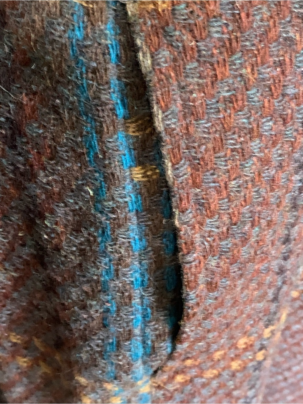 Button-Front Midi Skirt in Brown Plaid - Picture 4 of 12